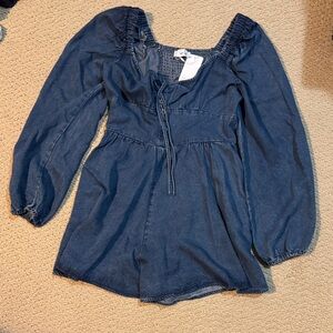 Denim romper